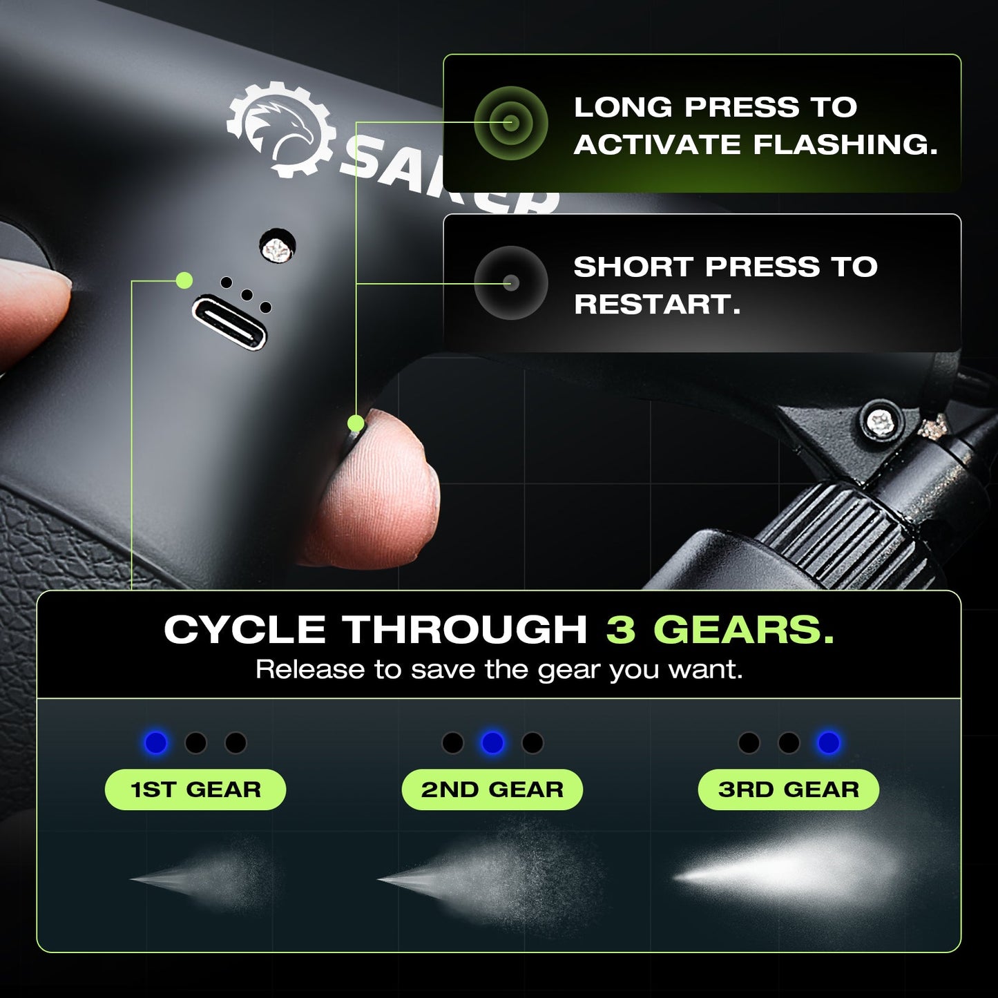 SAKER® Electric Spray Paint Gun