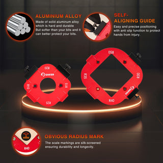 SAKER® 4 In 1 Arc Angle Positioning Template