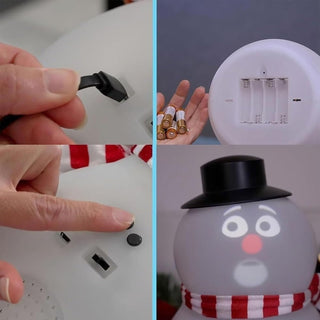 Sakerplus Interactive Singing Snowman Decoration Setup