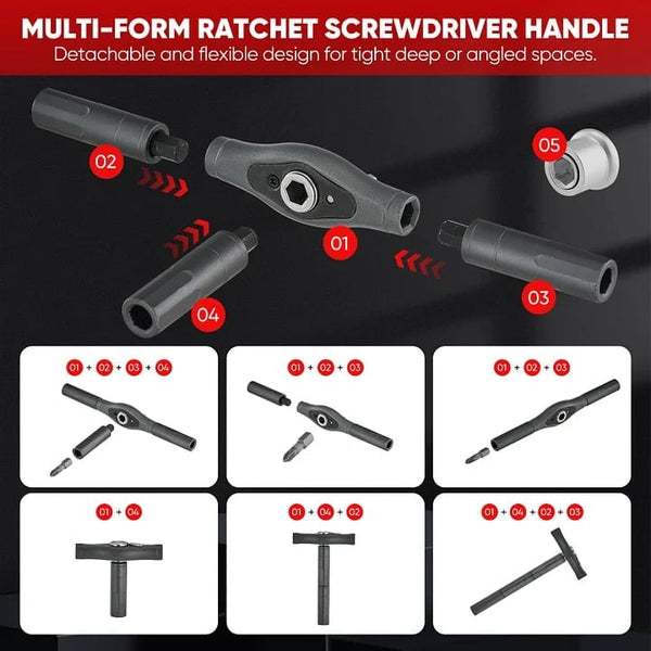 Sakerplus® Magnetic Multi Bit Screwdriver Kit