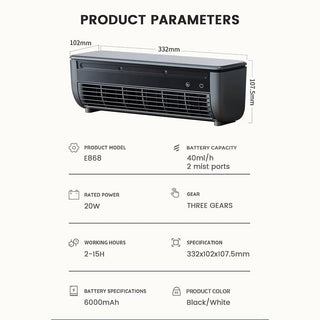 Sakerplus® Portable Wireless Wall Mounted Air Conditioner