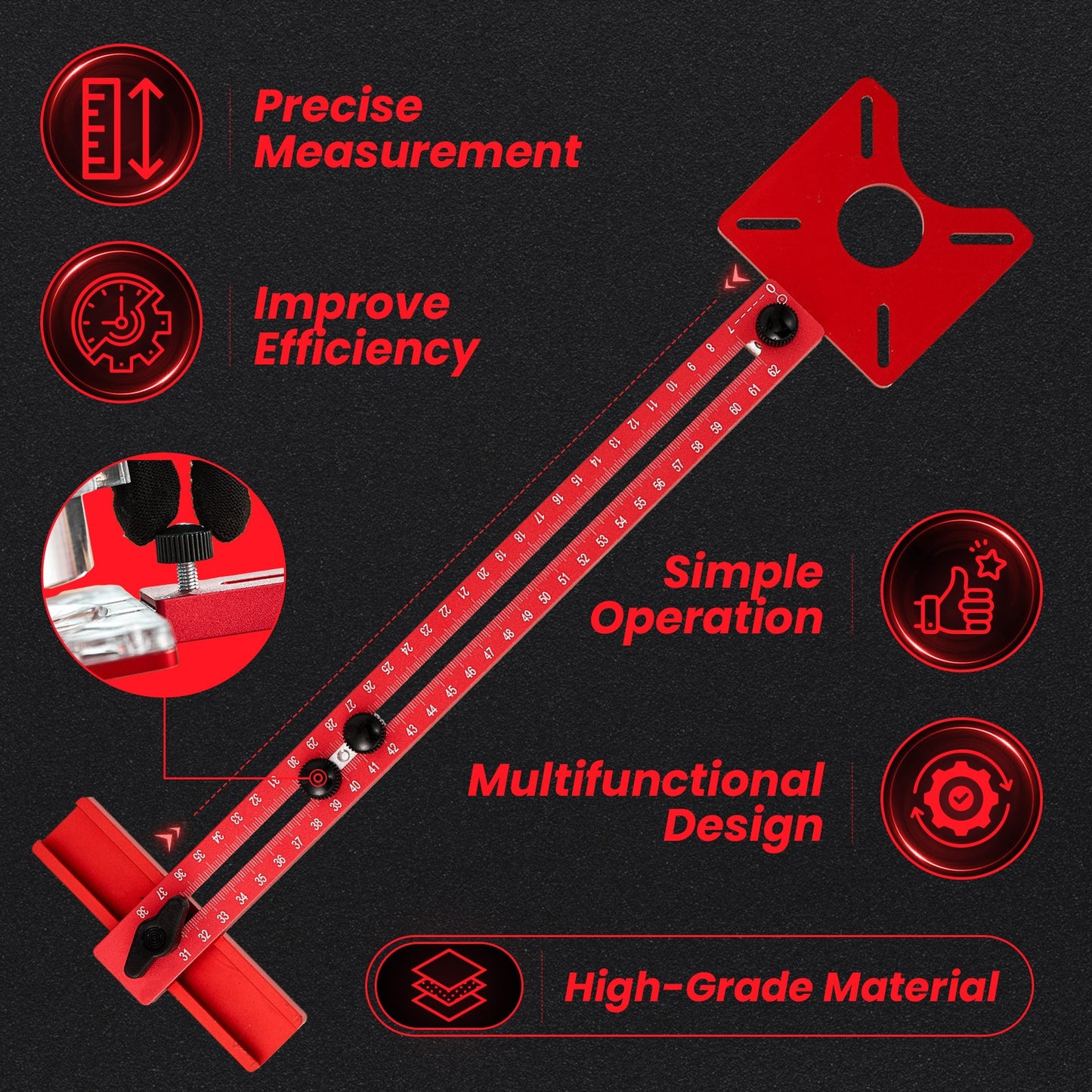 Saker 4 in 1 Router Milling Groove Bracket