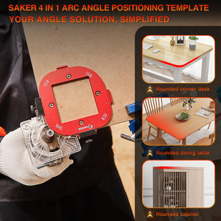 SAKER® 4 In 1 Arc Angle Positioning Template