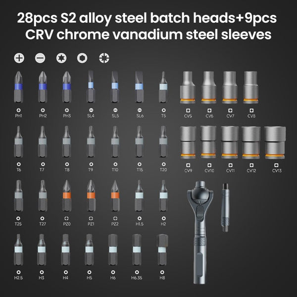 Sakerplus® 40-in-1 Multi Bit Magnetic Drive Set