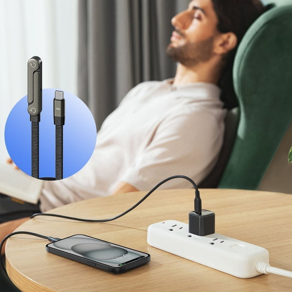 Sakerplus® 240W Ultra-Fast Charging Cable with Stand