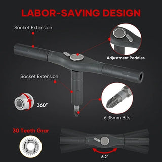 Sakerplus® Magnetic Multi Bit Screwdriver Kit