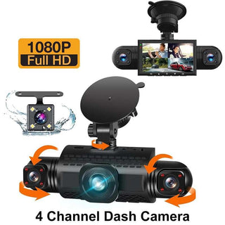 Sakerplus® 4 Channel FHD Dash Cam