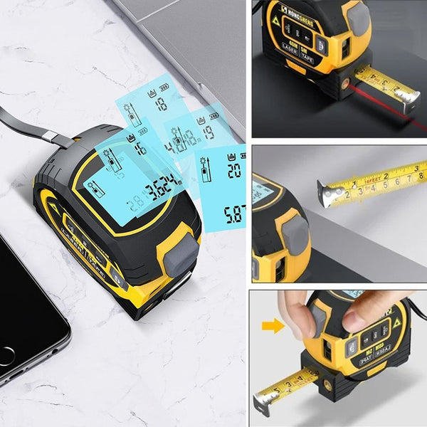 Sakerplus® 3-In-1 Infrared Laser Tape Measuring