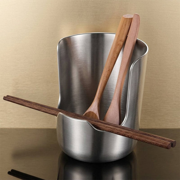 Sakerplus® 304 Stainless Steel Pot Lid & Ladle Holder Rack