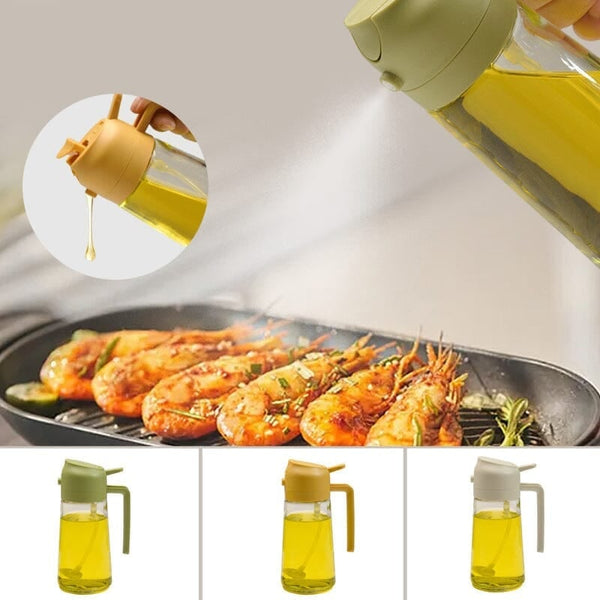Sakerplus® 2-in-1 Glass Oil Sprayer and Dispenser