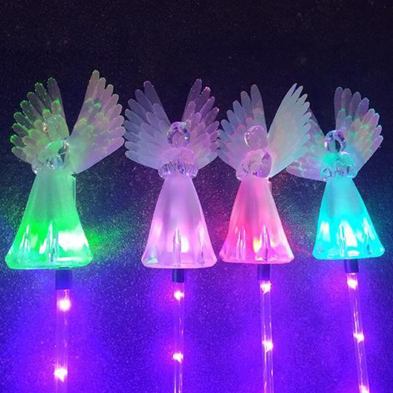 Solar-Powered LED Angel Light