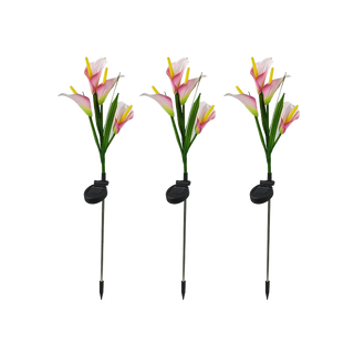 Multi-Color LED Solar Arum-lily Garden Lights