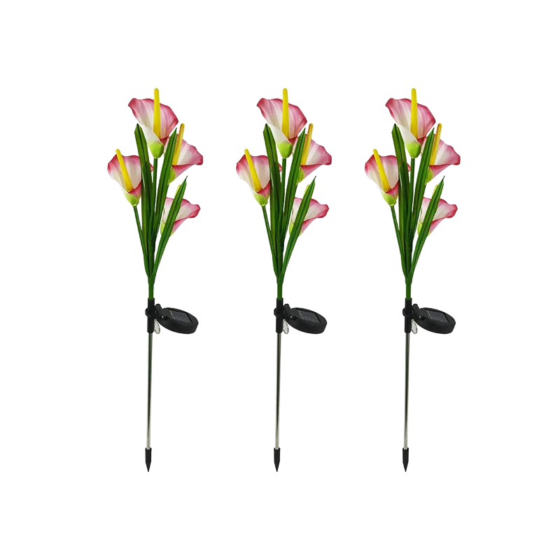 Multi-Color LED Solar Arum-lily Garden Lights
