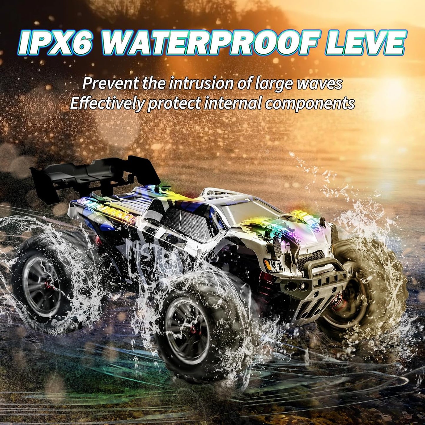 Saker 1:16 Full-Scale Four-Wheel-Drive High-Speed Off-Road Vehicle with Dynamic Running Lights