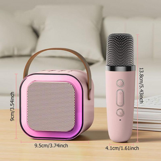 SAKER Portable Wireless Karaoke Speaker with Microphone