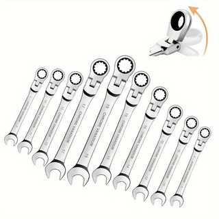SAKER Flexible Head Ratchet Wrench Set
