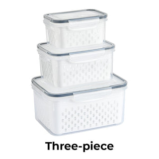 Sakerplus® Food Storage Containers for Fridge with Removable Colander