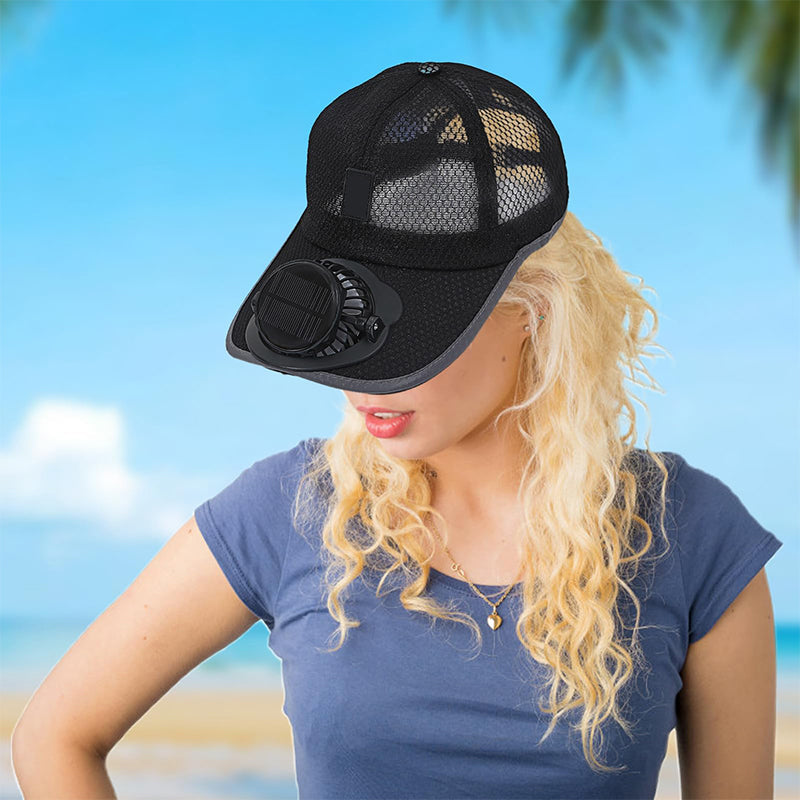Sakerplus Solar Powered Cooling Fan Cap