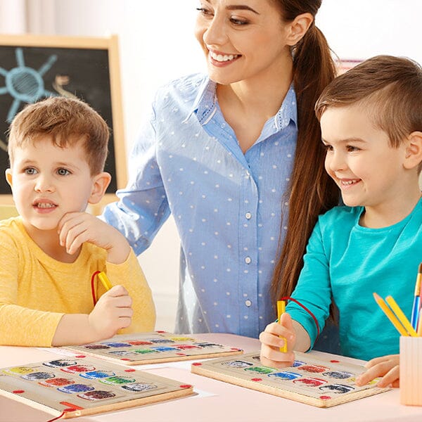 Sank Magnetic Color and Number Maze