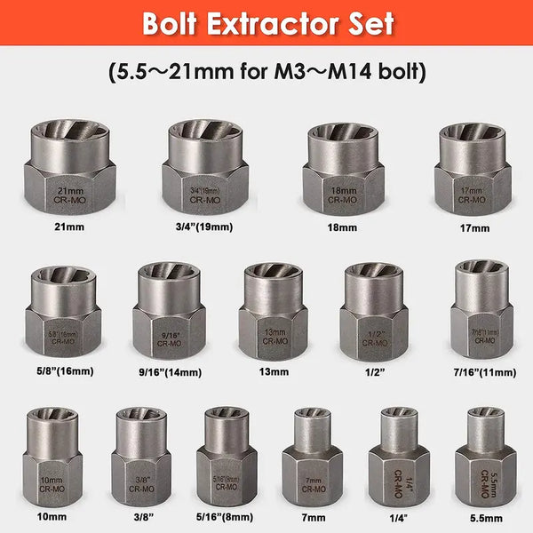 Sakerplus® Damaged Bolt And Screw Extractor