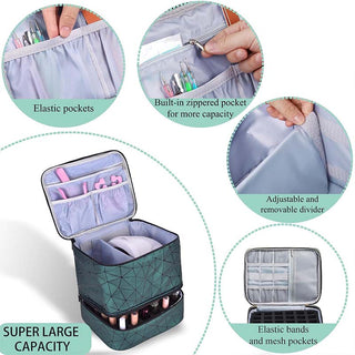 Sakerplus® Portable Nail Polish Organizer Case