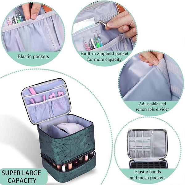 Sakerplus® Portable Nail Polish Organizer Case