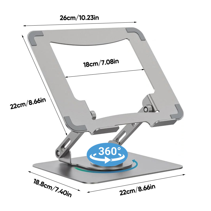 Sakerplus Laptop Stand Aluminum Alloy Rotating Bracket