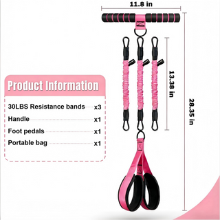 Sakerplus® Multifunction Pedal Resistance Band Trainer