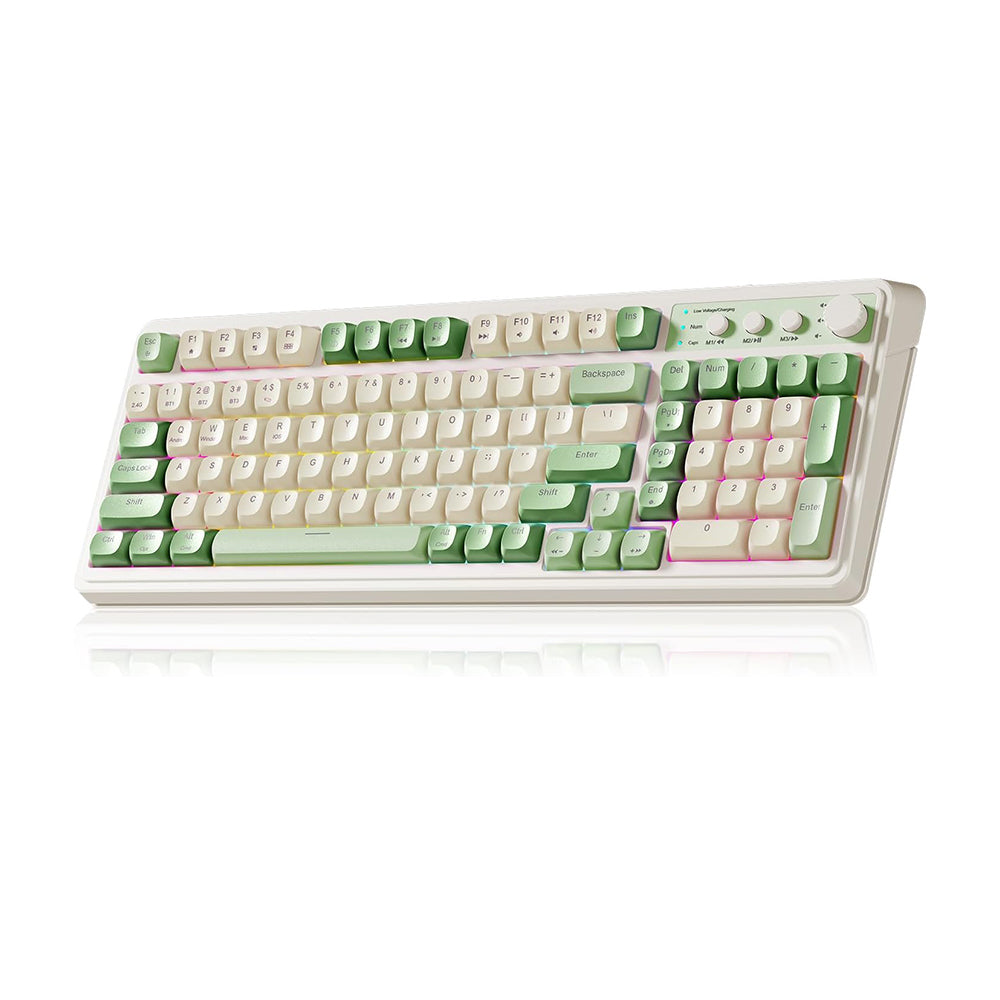 Sakerplus Tri-Mode RGB Gaming Keyboard