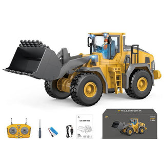 Sakerplus 9-Channel RC Metal Bulldozer