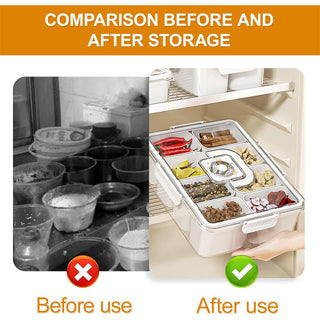 SAKER® Divided Serving Tray with Lid and Handle 1