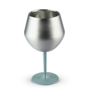 Sakerplus® Stemmed Stainless Steel Wine Glass