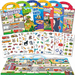 Sakerplus® Reusable Sticker Books For Toddlers