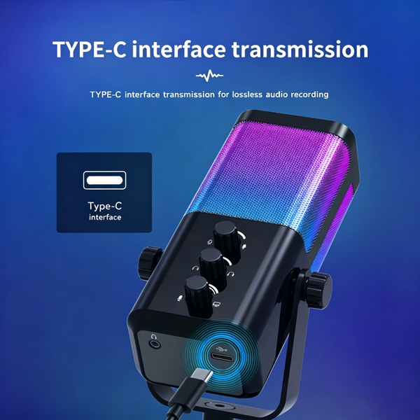 Sakerplus® RGB Gaming Microphone