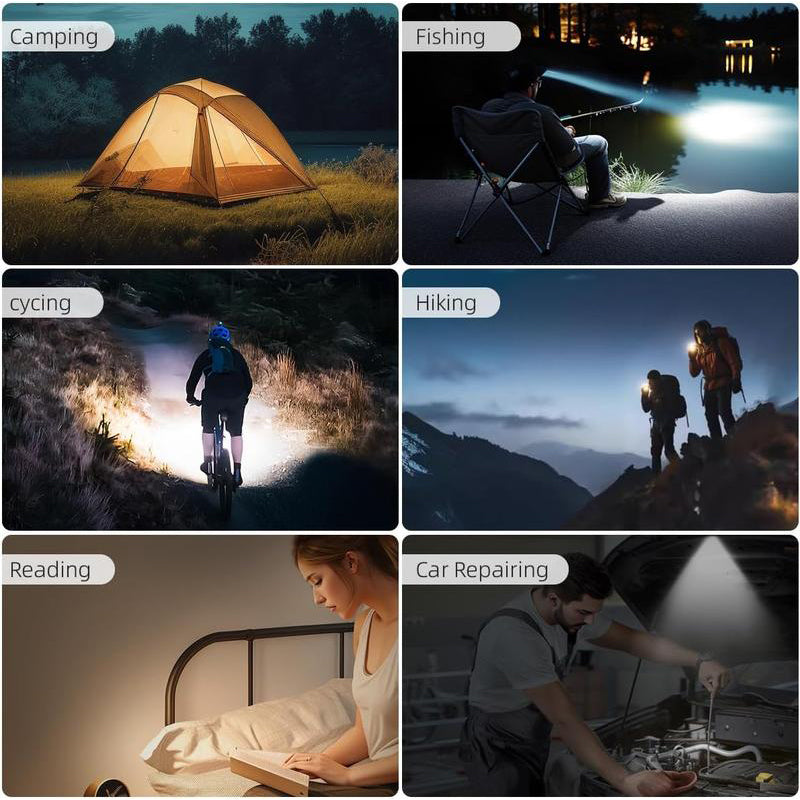 Sakerplus Compact Rechargeable Pocket Flashlight