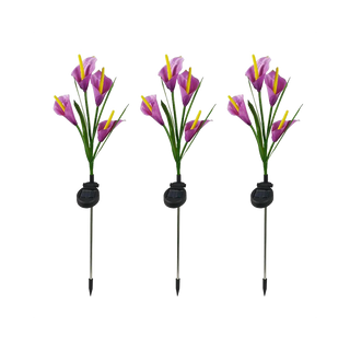 Multi-Color LED Solar Arum-lily Garden Lights