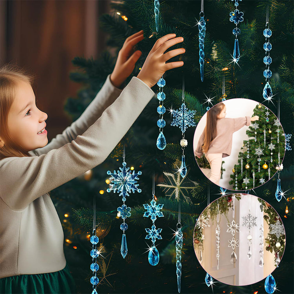 Sakerplus® Acrylic Crystal Christmas Ornaments