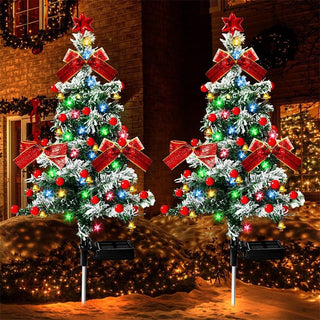 Sakerplus® Solar Christmas Tree Pathway Lights