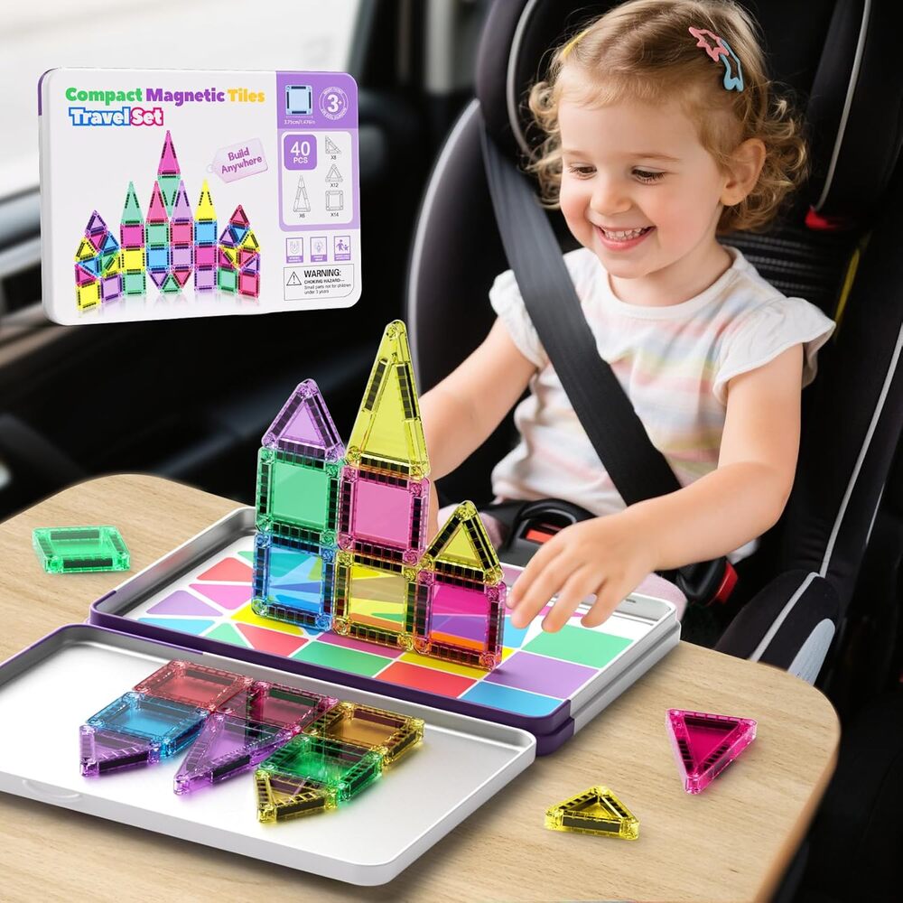 Sakerplus Magnetic Tiles Building Blocks Set