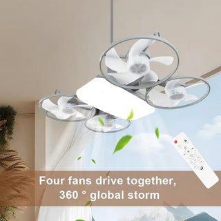 Sakerplus® Modern Four Blade Ceiling Fan Light