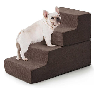 Sakerplus 4-Step Dog Stairs for Bed