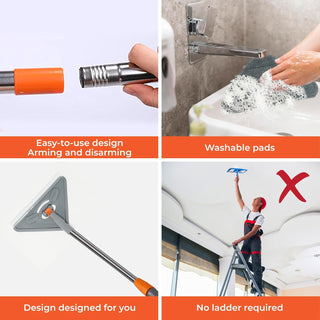 Sakerplus Long-handled wall cleaning mop