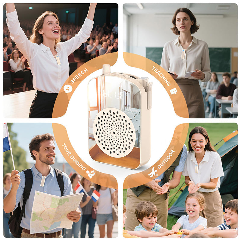 Sakerplus Voice Amplifier Wireless with Lapel Microphone