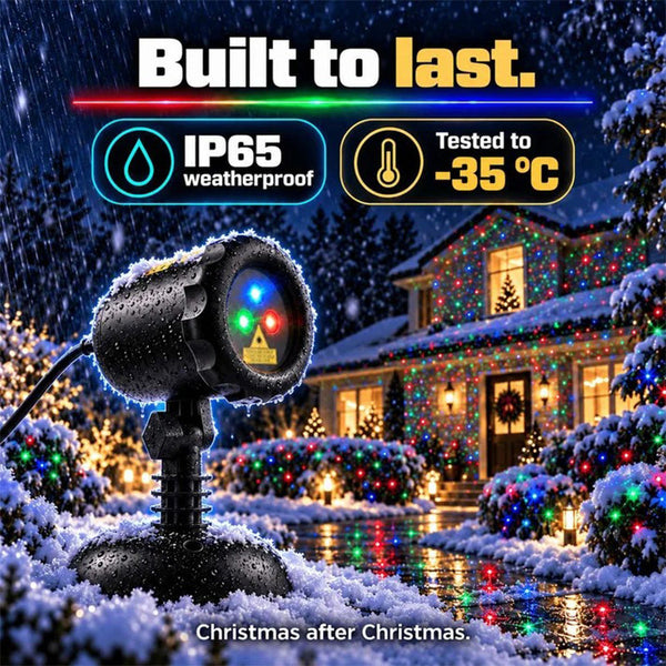 Sakerplus® Three Color Outdoor Christmas Laser Lights