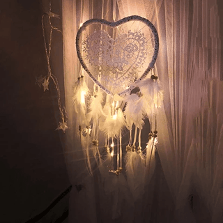 Heart Shape Dream Catcher Light