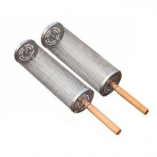 Sakerplus® Rolling Grill Basket Set