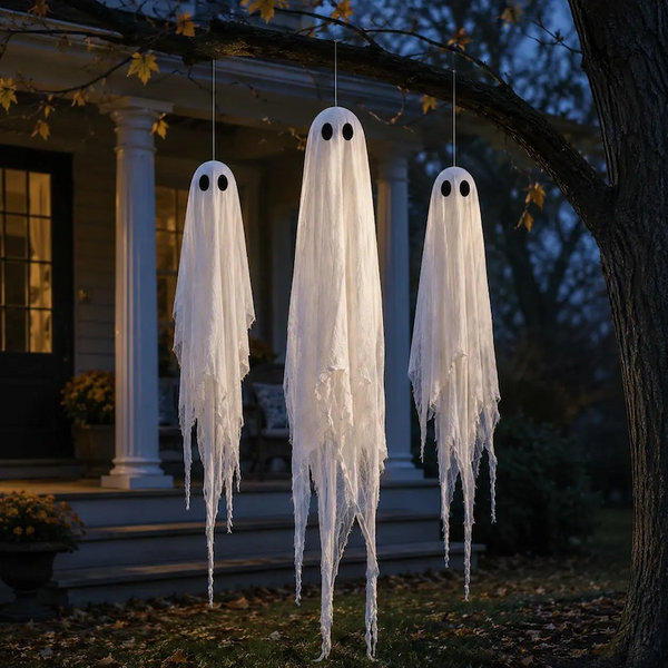 Sakerplus® Oversized Pre-Assembled Hanging Ghost Decorations