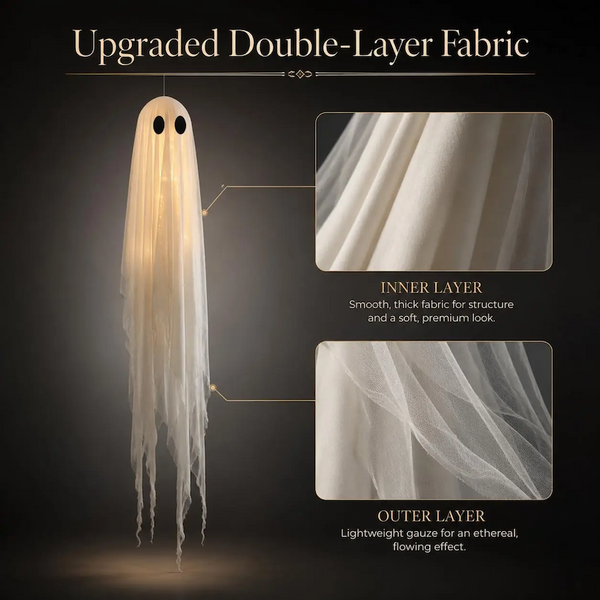 Sakerplus® Oversized Pre-Assembled Hanging Ghost Decorations