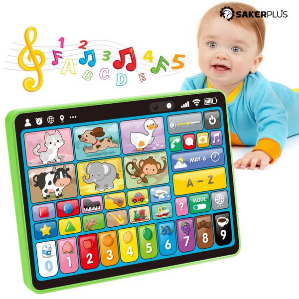 Sakerplus® Trilingual Interactive Learning Tablet Toy For Toddlers