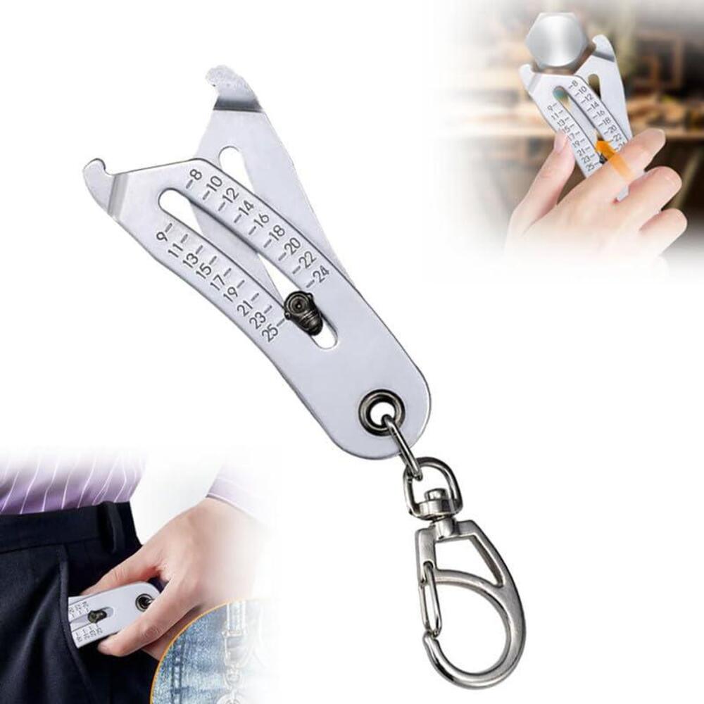 Sakerplus Thread Size Checker Keychain